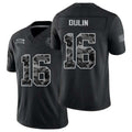 Indianapolis #16 Dulin Player Football V Neck Short Sleeve Black Jersey Ashton For Men Youth Women Gift