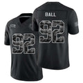 Indianapolis #92 Ball Player Football V Neck Short Sleeve Black Jersey Cameron For Men Youth Women Gift