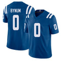 Indianapolis #0 Bynum Player Football V Neck Short Sleeve Royal Jersey Camryn For Men Youth Women Gift