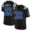 Indianapolis #32 Scott Player Football V Neck Short Sleeve Black Jersey Daniel For Men Youth Women Gift