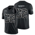 Indianapolis #32 Scott Player Football V Neck Short Sleeve Black Jersey Daniel For Men Youth Women Gift