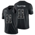 Indianapolis #11 Slayton Player Football V Neck Short Sleeve Black Jersey Darius For Men Youth Women Gift
