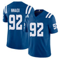 Indianapolis #92 Nnadi Player Football V Neck Short Sleeve Royal Jersey Derrick For Men Youth Women Gift