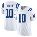 Indianapolis #10 Horton Player Football V Neck Short Sleeve White Jersey E.J. For Men Youth Women Gift