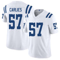 Indianapolis #57 Carlies Player Football V Neck Short Sleeve White Jersey Jaylon For Men Youth Women Gift