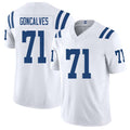 Indianapolis #71 Goncalves Player Football V Neck Short Sleeve White Jersey Matt For Men Youth Women Gift