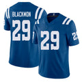 Indianapolis #29 Blackmon Player Football V Neck Short Sleeve Royal Jersey Mekhi For Men Youth Women Gift