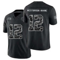 Indianapolis #12 Westbrook-Ikhine Player Football V Neck Short Sleeve Black Jersey Nick For Men Youth Women Gift