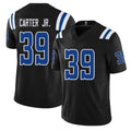 Indianapolis #39 Carter Jr. Player Football V Neck Short Sleeve Black Jersey Rob For Men Youth Women Gift