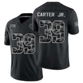 Indianapolis #39 Carter Jr. Player Football V Neck Short Sleeve Black Jersey Rob For Men Youth Women Gift