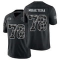 Indianapolis #78 Mbaeteka Player Football V Neck Short Sleeve Black Jersey Roy For Men Youth Women Gift