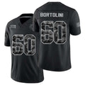Indianapolis #60 Bortolini Player Football V Neck Short Sleeve Black Jersey Tanor For Men Youth Women Gift
