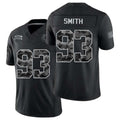Indianapolis #93 Smith Player Football V Neck Short Sleeve Black Jersey Tim For Men Youth Women Gift