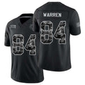 Indianapolis #84 Warren Player Football V Neck Short Sleeve Black Jersey Tyler For Men Youth Women Gift