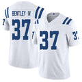 Indianapolis #37 Bentley IV Player Football V Neck Short Sleeve White Jersey Ulysses For Men Youth Women Gift