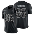 Indianapolis #86 Mallory Player Football V Neck Short Sleeve Black Jersey Will For Men Youth Women Gift