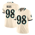 Jacksonville #98 Regis Player Football V Neck Short Sleeve Natural Jersey Albert For Men Youth Women Gift