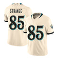 Jacksonville #85 Strange Player Football V Neck Short Sleeve Natural Jersey Brenton For Men Youth Women Gift