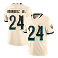 Jacksonville #24 Rodriguez Jr. Player Football V Neck Short Sleeve Natural Jersey Chris For Men Youth Women Gift
