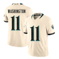 Jacksonville #11 Washington Player Football V Neck Short Sleeve Natural Jersey Parker For Men Youth Women Gift