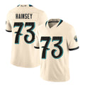 Jacksonville #73 Hainsey Player Football V Neck Short Sleeve Natural Jersey Robert For Men Youth Women Gift