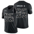 Jacksonville #95 Green II Player Football V Neck Short Sleeve black Jersey BJ For Men Youth Women Gift