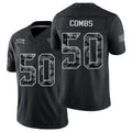 Jacksonville #50 Combs Player Football V Neck Short Sleeve black Jersey Branson For Men Youth Women Gift