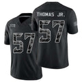 Jacksonville #57 Thomas Jr. Player Football V Neck Short Sleeve black Jersey Bryan For Men Youth Women Gift