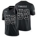 Jacksonville #68 Faalele Player Football V Neck Short Sleeve black Jersey Daniel For Men Youth Women Gift