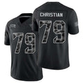 Jacksonville #79 Christian Player Football V Neck Short Sleeve black Jersey Geron For Men Youth Women Gift