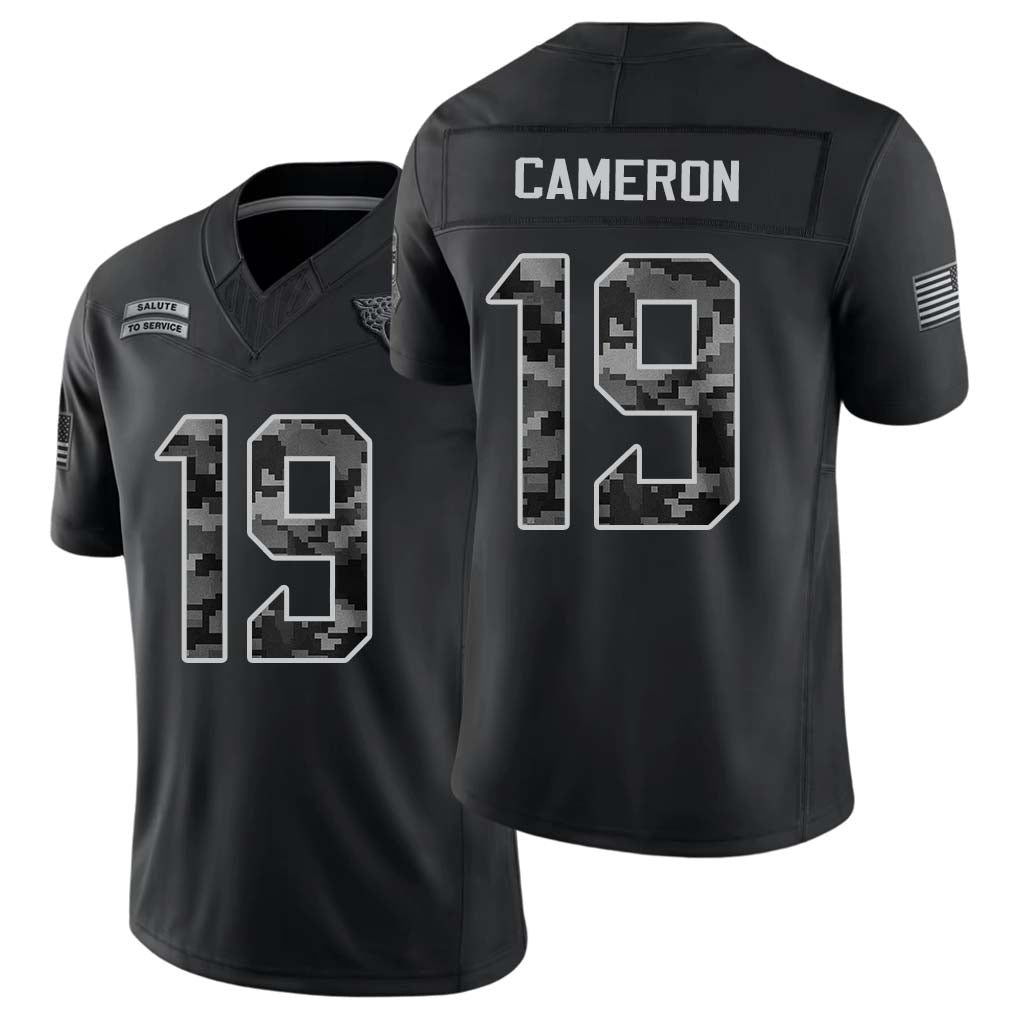 Jacksonville #19 Cameron Player Football V Neck Short Sleeve black Jersey Josh For Men Youth Women Gift