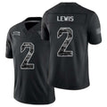 Jacksonville #2 Lewis Player Football V Neck Short Sleeve black Jersey Jourdan For Men Youth Women Gift