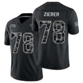 Jacksonville #78 Zierer Player Football V Neck Short Sleeve black Jersey Kilian For Men Youth Women Gift