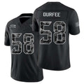 Jacksonville #58 Durfee Player Football V Neck Short Sleeve black Jersey Zach For Men Youth Women Gift