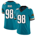 Jacksonville #98 Albert Football V Neck Short Sleeve Teal Jersey Regis For Men Youth Women Gift