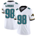 Jacksonville #98 Albert Football V Neck Short Sleeve White Jersey Regis For Men Youth Women Gift