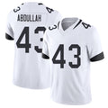 Jacksonville #43 Ameer Football V Neck Short Sleeve White Jersey Abdullah For Men Youth Women Gift