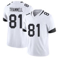 Jacksonville #81 Austin Football V Neck Short Sleeve White Jersey Trammell For Men Youth Women Gift