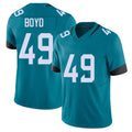Jacksonville #49 Brady Football V Neck Short Sleeve Teal Jersey Boyd For Men Youth Women Gift