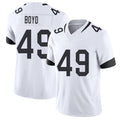 Jacksonville #49 Brady Football V Neck Short Sleeve White Jersey Boyd For Men Youth Women Gift