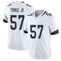 Jacksonville #57 Bryan Football V Neck Short Sleeve White Jersey Thomas Jr. For Men Youth Women Gift