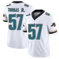 Jacksonville #57 Bryan Football V Neck Short Sleeve White Jersey Thomas Jr. For Men Youth Women Gift