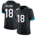 Jacksonville #18 C.J. Football V Neck Short Sleeve Black Jersey Williams For Men Youth Women Gift