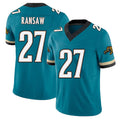 Jacksonville #27 Caleb Football V Neck Short Sleeve Teal Jersey Ransaw For Men Youth Women Gift
