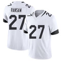 Jacksonville #27 Caleb Football V Neck Short Sleeve White Jersey Ransaw For Men Youth Women Gift