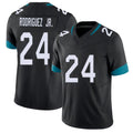 Jacksonville #24 Chris Football V Neck Short Sleeve Black Jersey Rodriguez Jr.  For Men Youth Women Gift