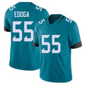 Jacksonville #55 Chuma Football V Neck Short Sleeve Teal Jersey Edoga For Men Youth Women Gift