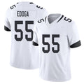 Jacksonville #55 Chuma Football V Neck Short Sleeve White Jersey Edoga For Men Youth Women Gift