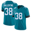 Jacksonville #38 Corey Football V Neck Short Sleeve Teal Jersey Ballentine For Men Youth Women Gift