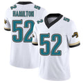 Jacksonville #52 DaVon Football V Neck Short Sleeve White Jersey Hamilton For Men Youth Women Gift